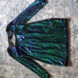 Forever 21 Mermaid Sequin Mini Dress